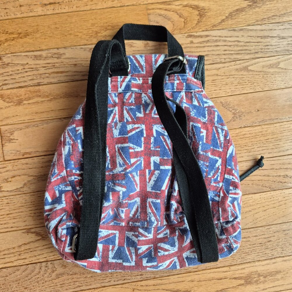Union Jack Design Canvas Backpack Rucksack Lightweight - Picture 5 of 12